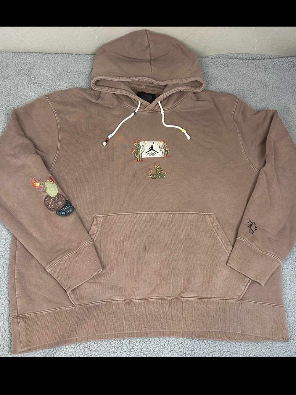 Nike Air Jordan Travis Scott Hoodie Archaeo Brown 2XL Cactus Jack